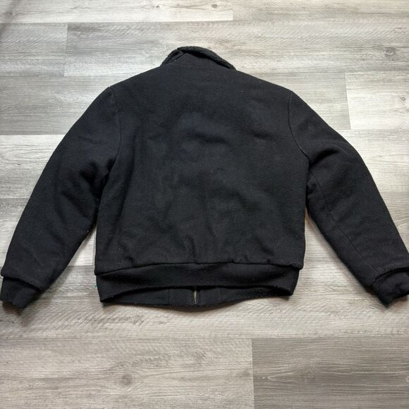 MENS WALLACE AND BARNES J CREW WOOL BOMBER COAT WOOL SIZE LARGE - Picture 4 of 8